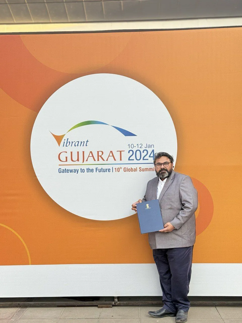 Dr. Vipul Jambucha at Vibrant Gujarat Global Summit 2024